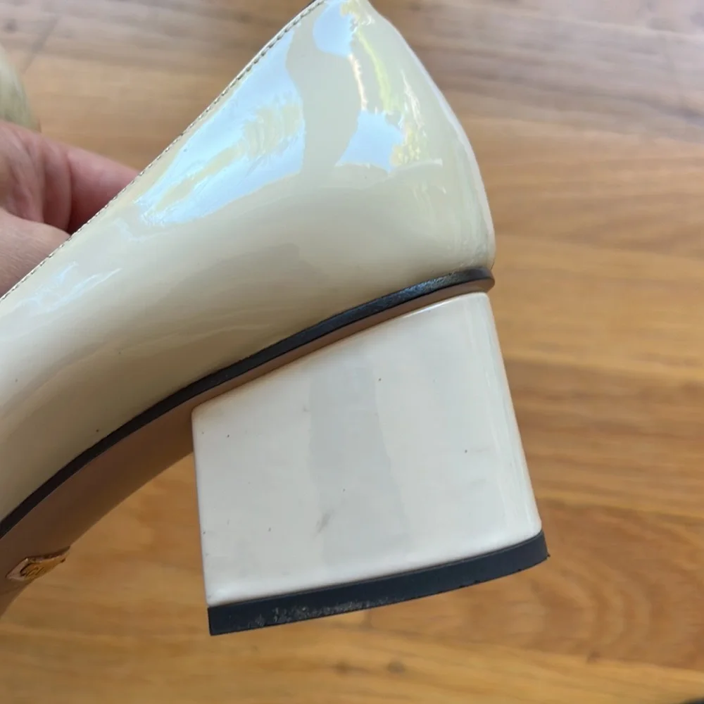 Gucci Marmont white patent leather heels - Picture 7 of 16